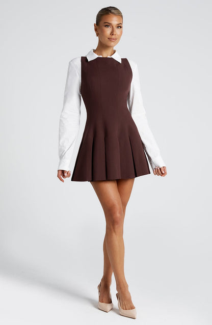 Vestido Mini Rory - Marrón Púrpura