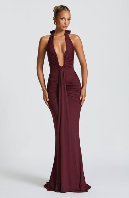 Vestido Maxi Rosetta - Laca Cereza