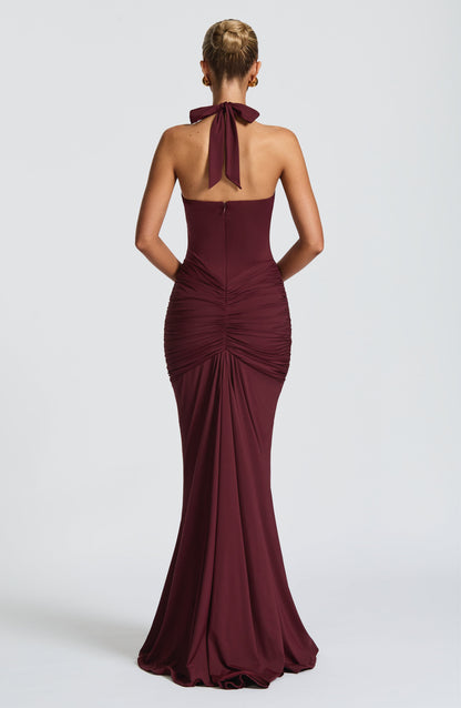 Vestido Maxi Rosetta - Laca Cereza