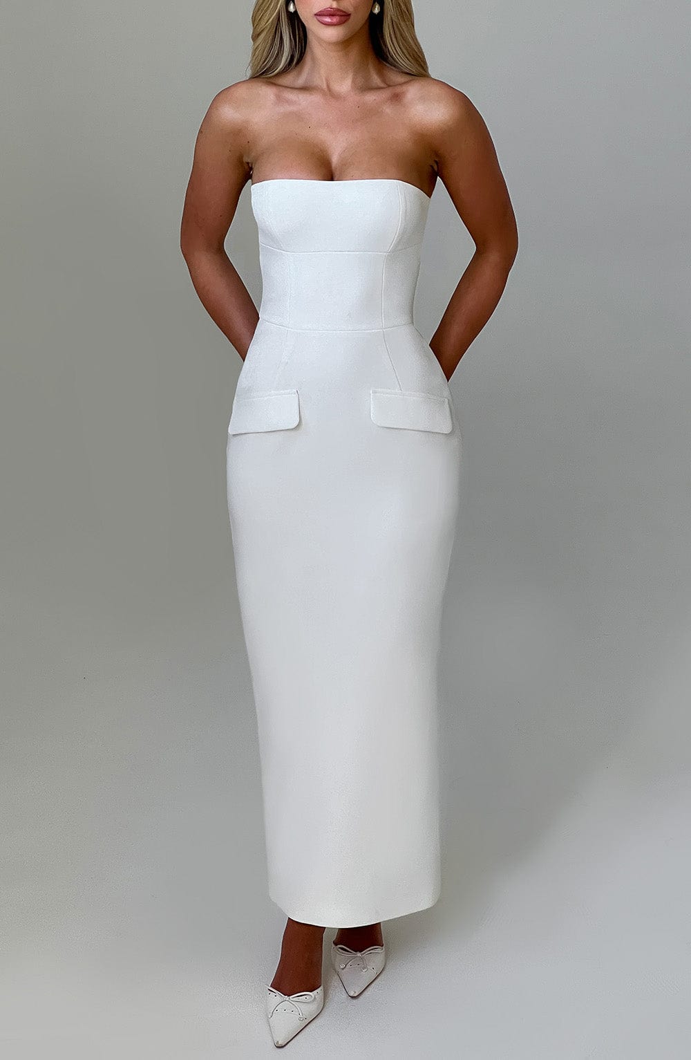 Vestido Midaxi Roxanne - Marfil