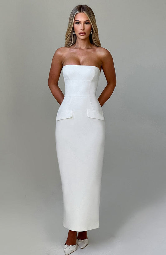 Vestido Midaxi Roxanne - Marfil