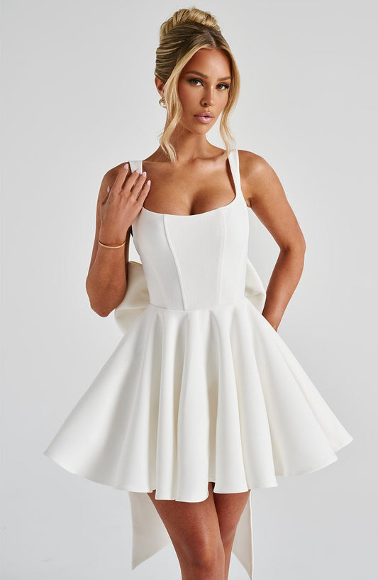 Vestido Mini Rue - Marfil