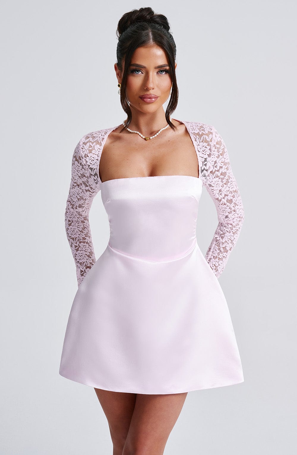Vestido Mini Sadie - Rosa Pastel