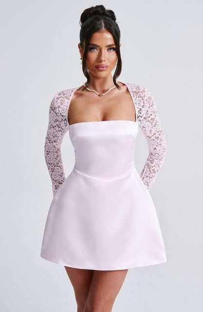 Vestido Mini Sadie - Rosa Pastel