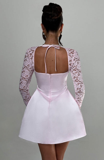 Vestido Mini Sadie - Rosa Pastel