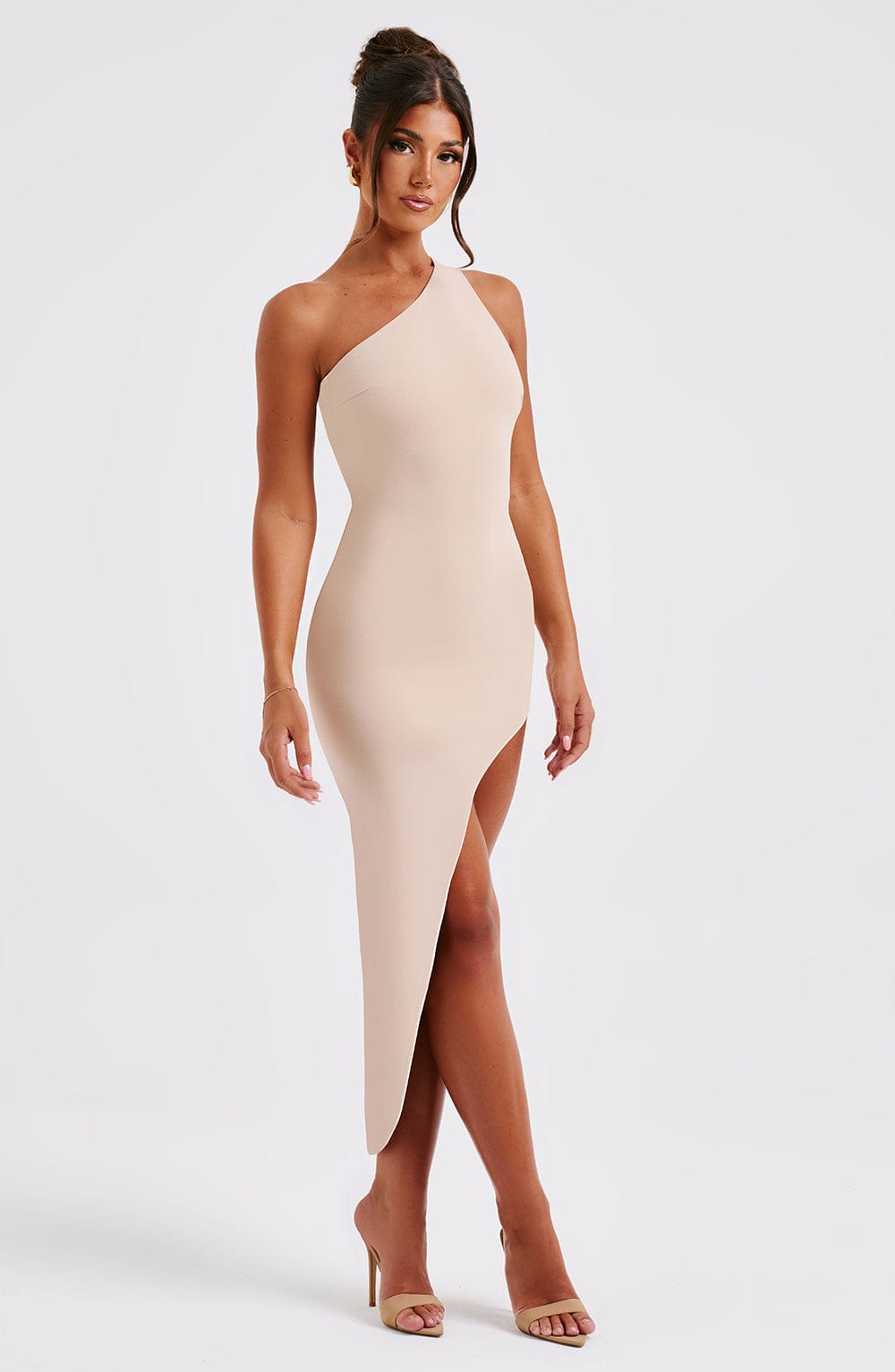 Vestido Midi Saffira - Nude