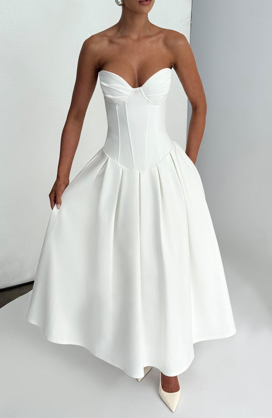 Vestido Midi Salma - Marfil