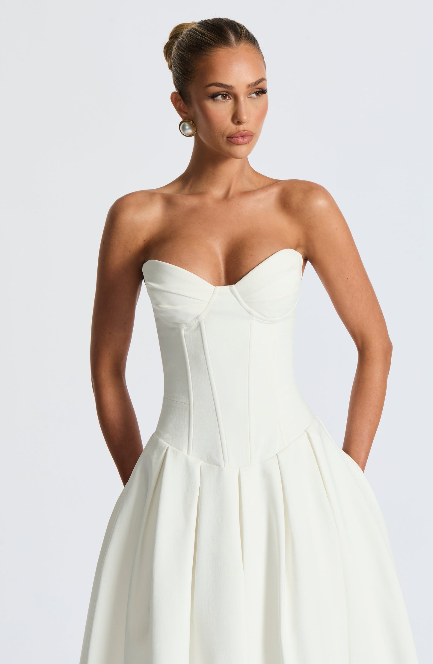 Vestido Midi Salma - Marfil