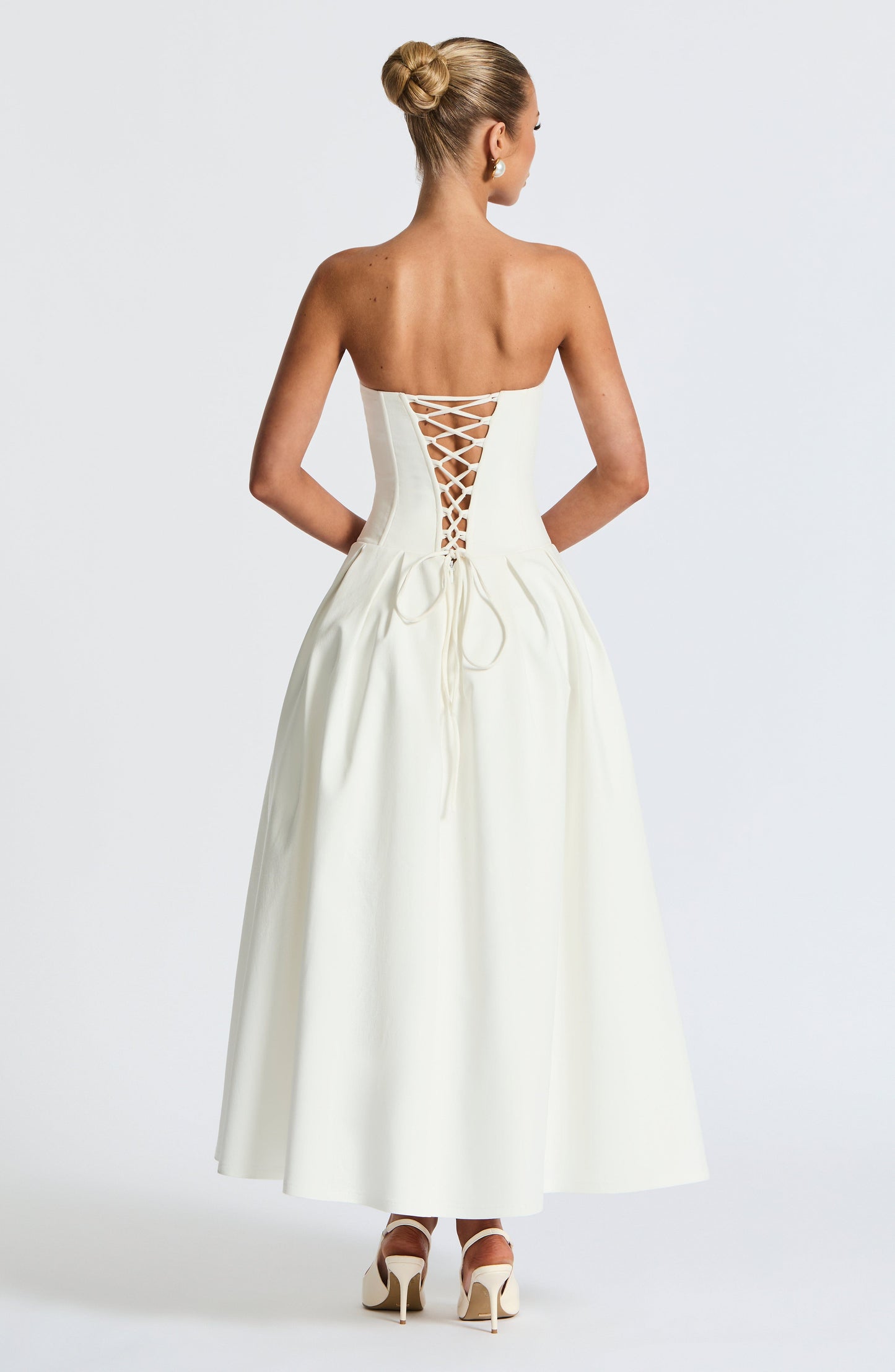 Vestido Midi Salma - Marfil