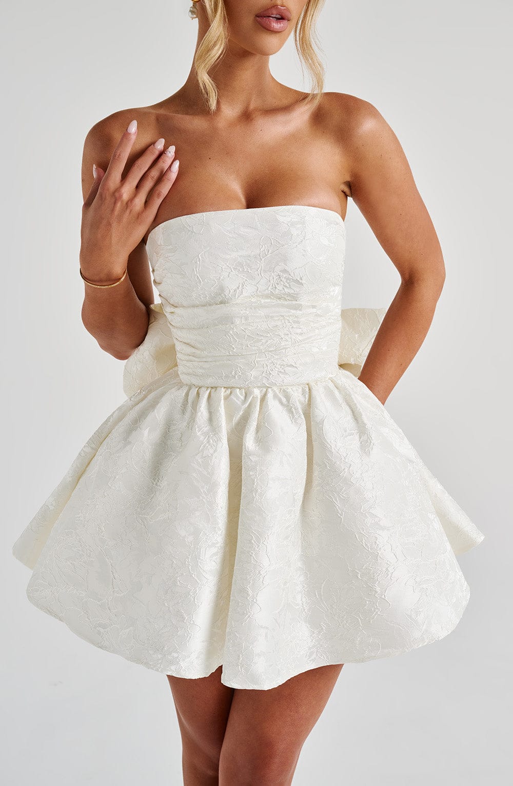 Vestido Mini Salome - Marfil