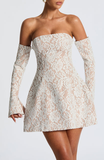 Vestido Mini Salone - Marfil