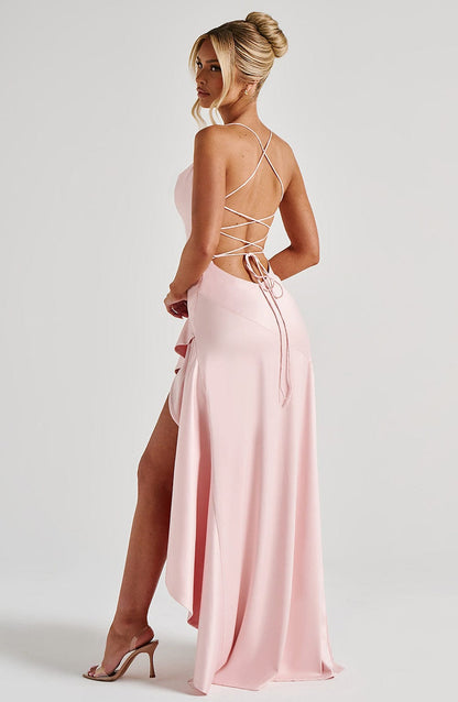Vestido Maxi Samira - Rosa Claro