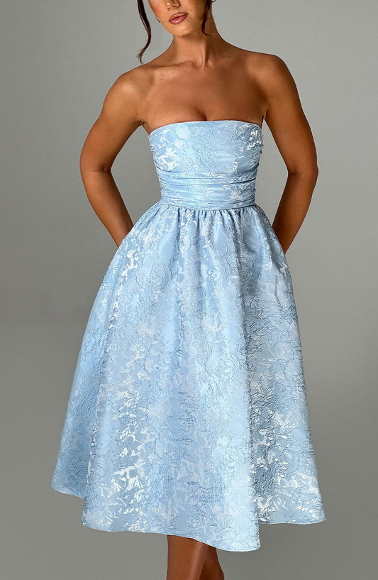 Vestido Midi Saoirse - Azul