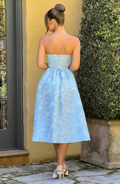 Vestido Midi Saoirse - Azul