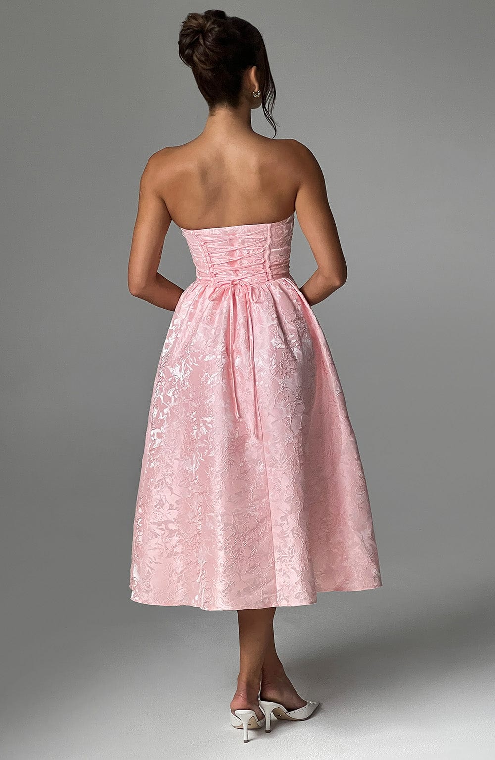 Vestido Midi Saoirse - Rosa Claro