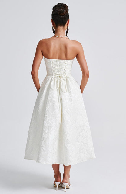 Vestido Midi Saoirse - Marfil