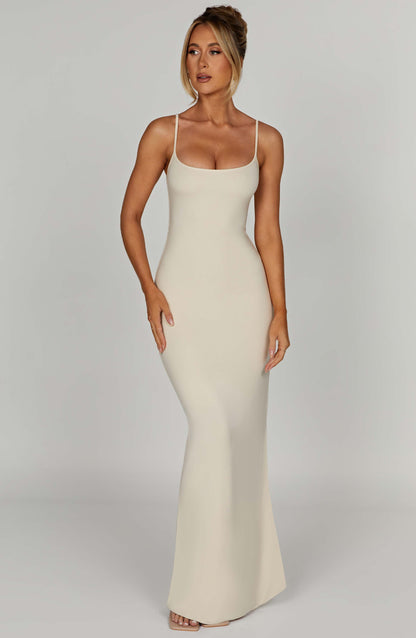 Vestido Maxi Saskia - Crema