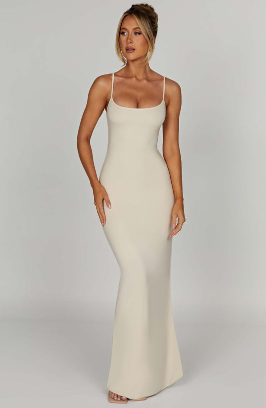 Vestido Maxi Saskia - Crema