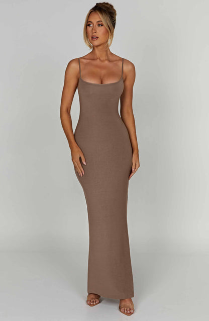 Vestido Maxi Saskia - Mocha