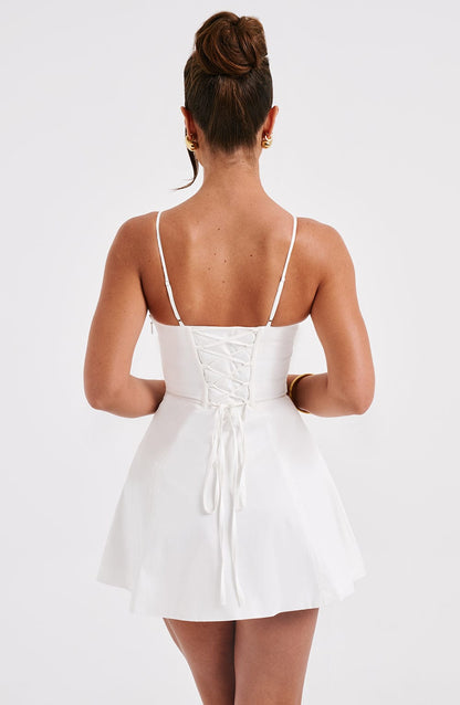 Vestido Mini Sela - Marfil