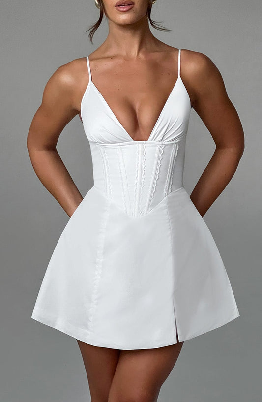 Vestido Mini Sela - Marfil