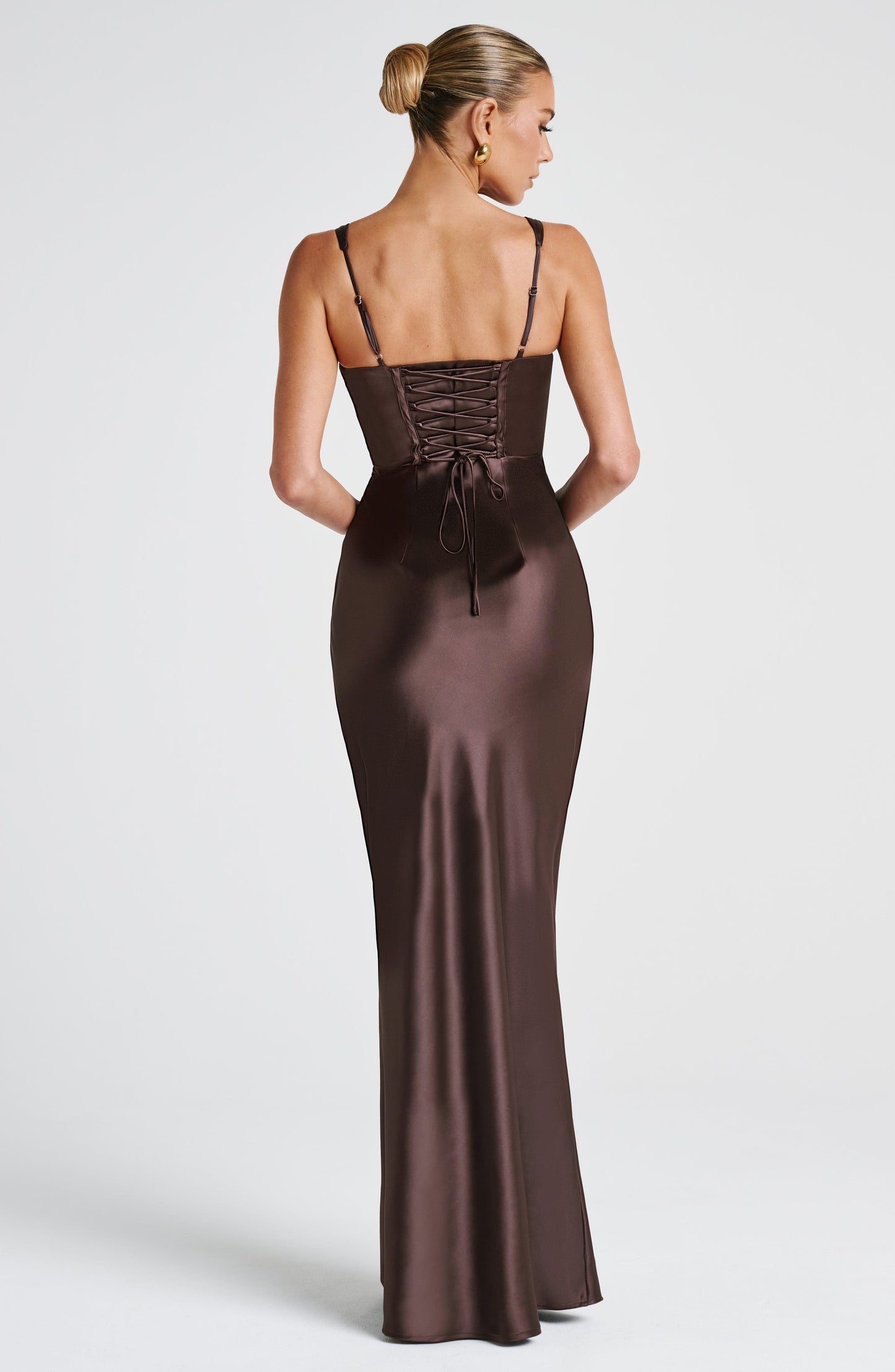 Vestido Maxi Shae - Marrón Ciruela