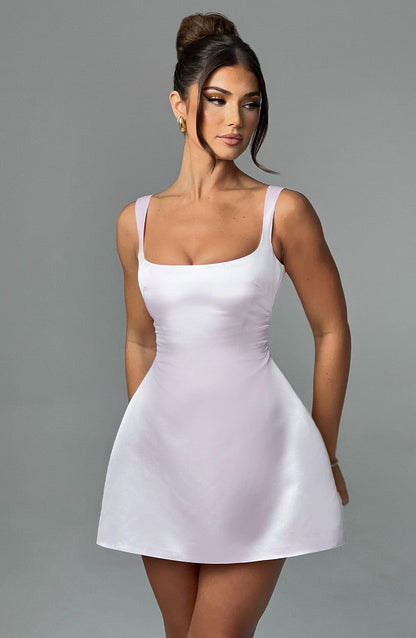 Vestido Mini Sofie - Rosa Claro