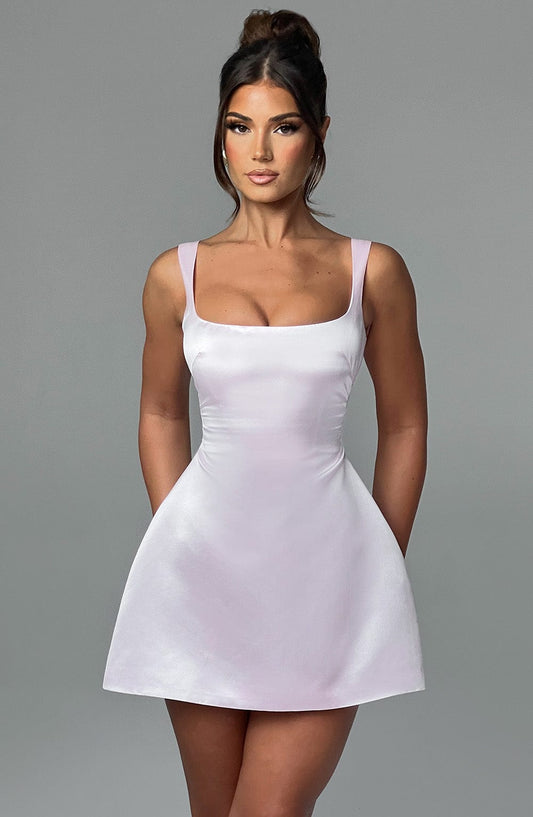 Vestido Mini Sofie - Rosa Claro