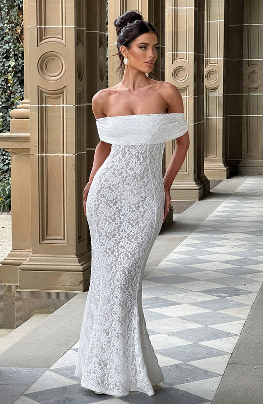 Vestido Maxi Stephanie - Marfil