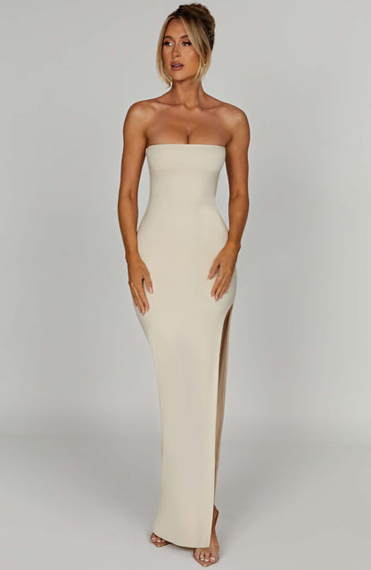 Vestido Maxi Teyana - Crema