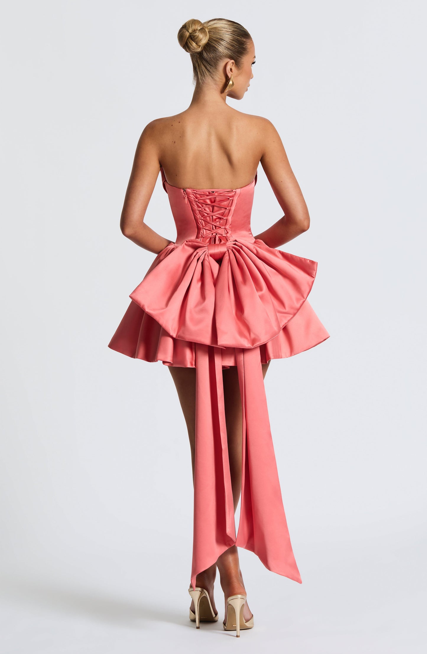 Vestido Mini Trinity - Rosa Coral