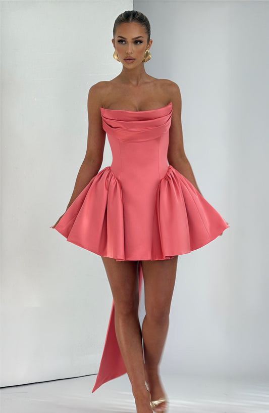 Vestido Mini Trinity - Rosa Coral