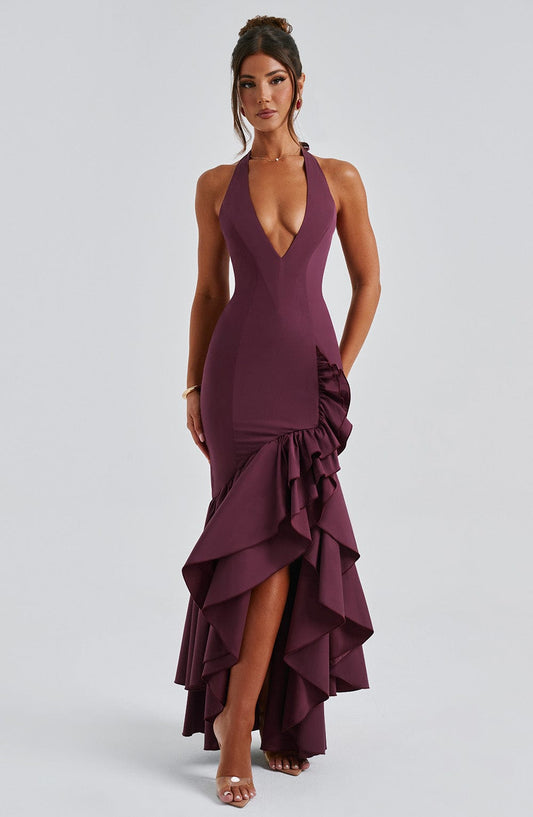 Vestido Maxi Veronique - Laca de Cereza