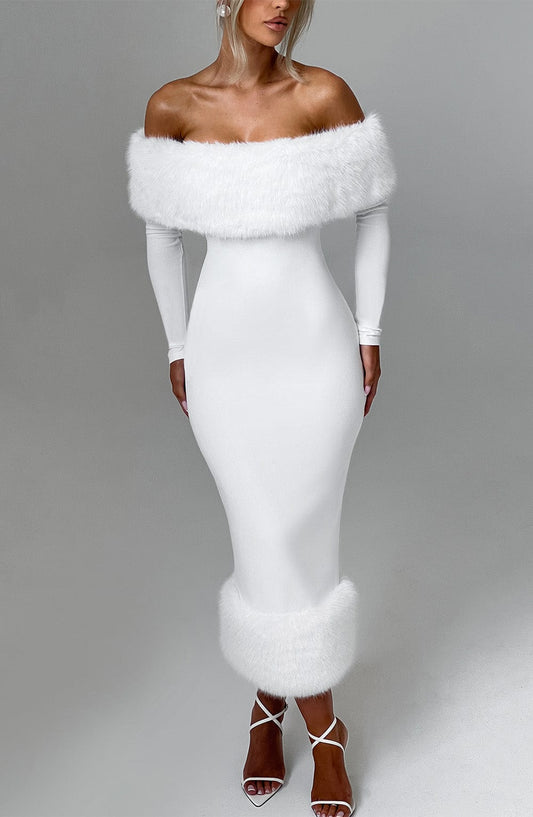 Vestido Midi Vittoria - Marfil