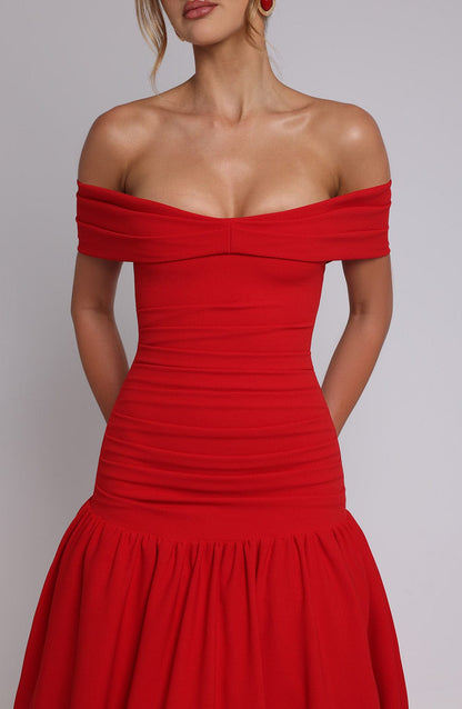 Vestido Midaxi Wilhelmina - Rojo