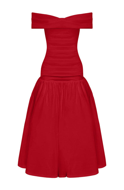 Vestido Midaxi Wilhelmina - Rojo