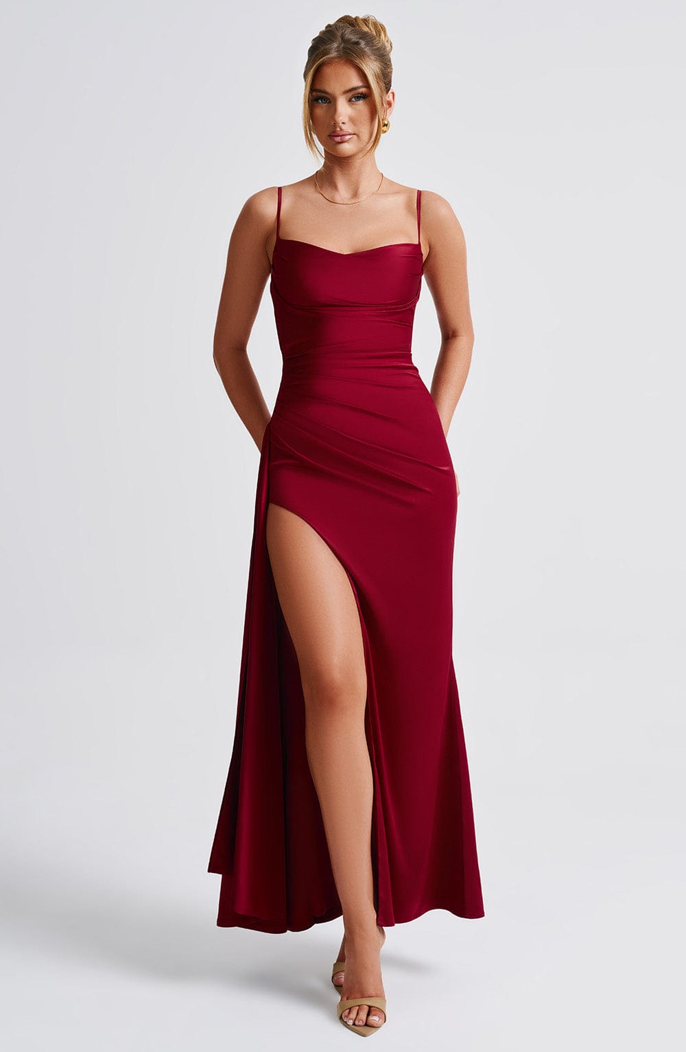 Vestido Maxi Winona - Burdeos