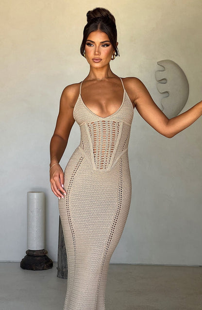 Vestido Maxi Xanthe - Beigef