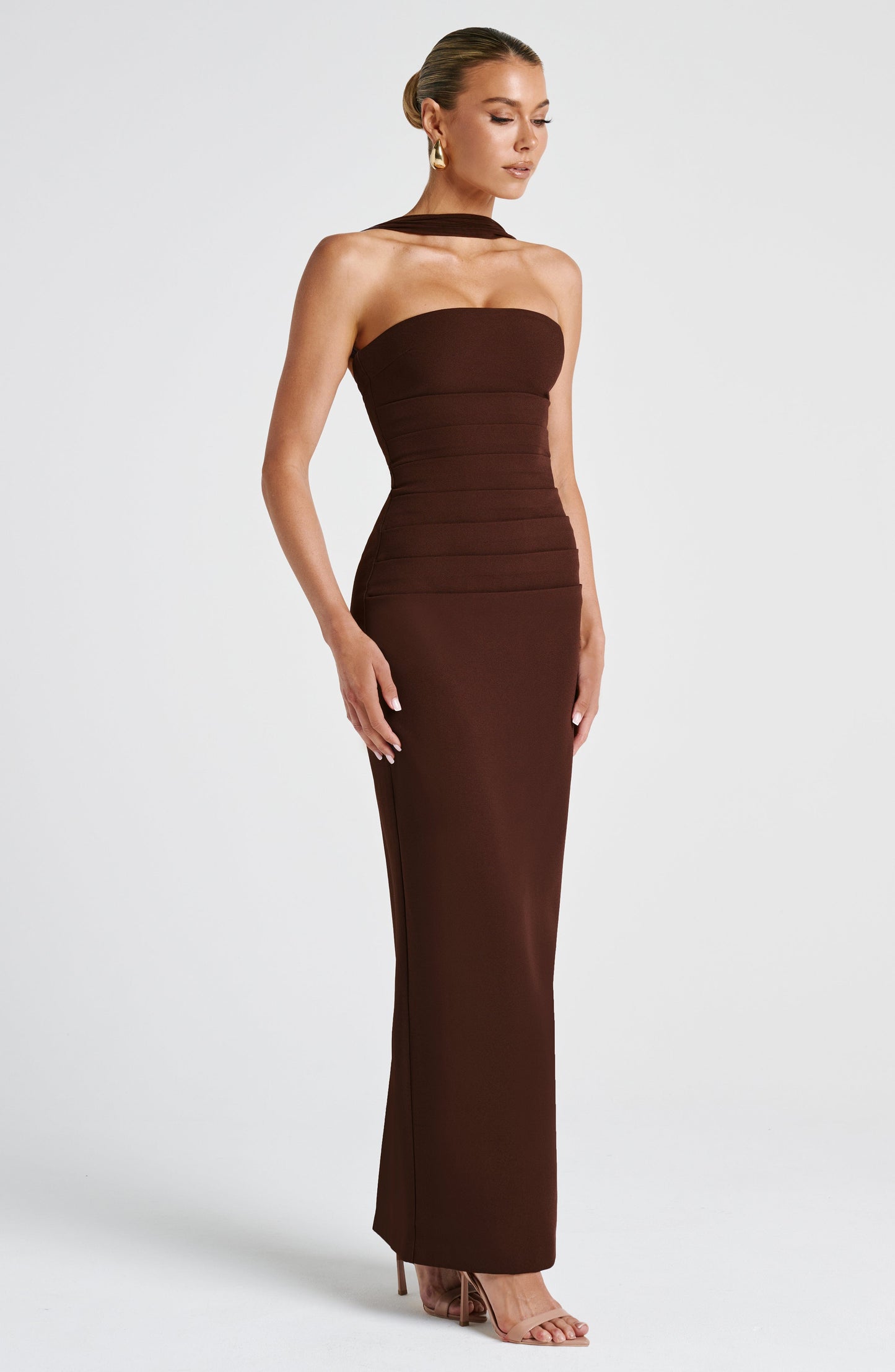 Vestido Maxi Yulia - Marrón Ciruela