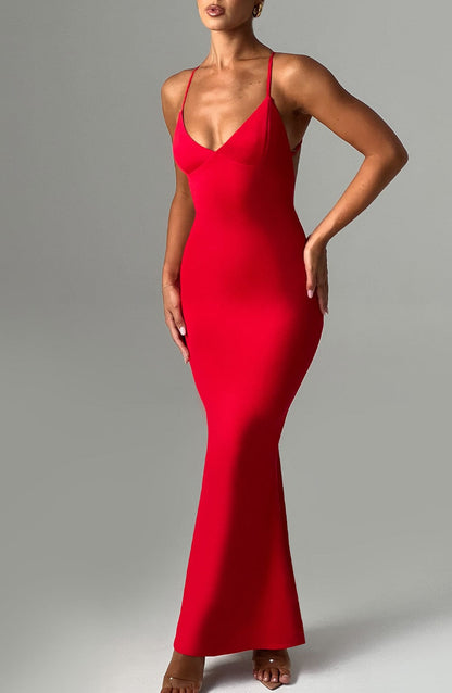 Vestido Maxi Zelda - Rojo