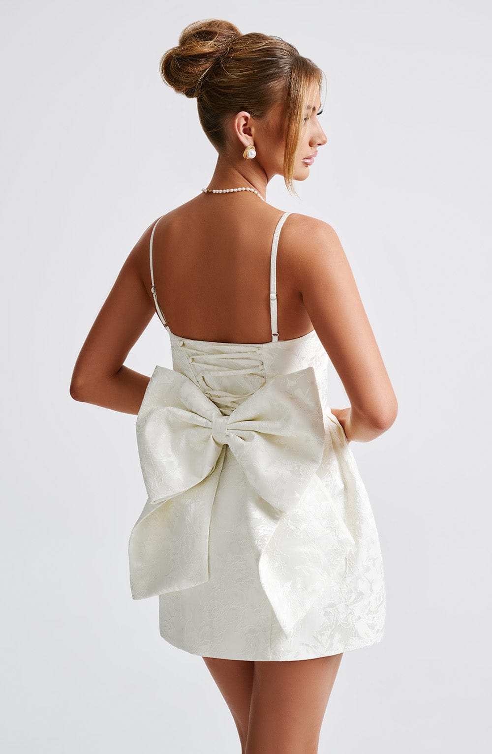 Vestido Mini Zoella - Marfil