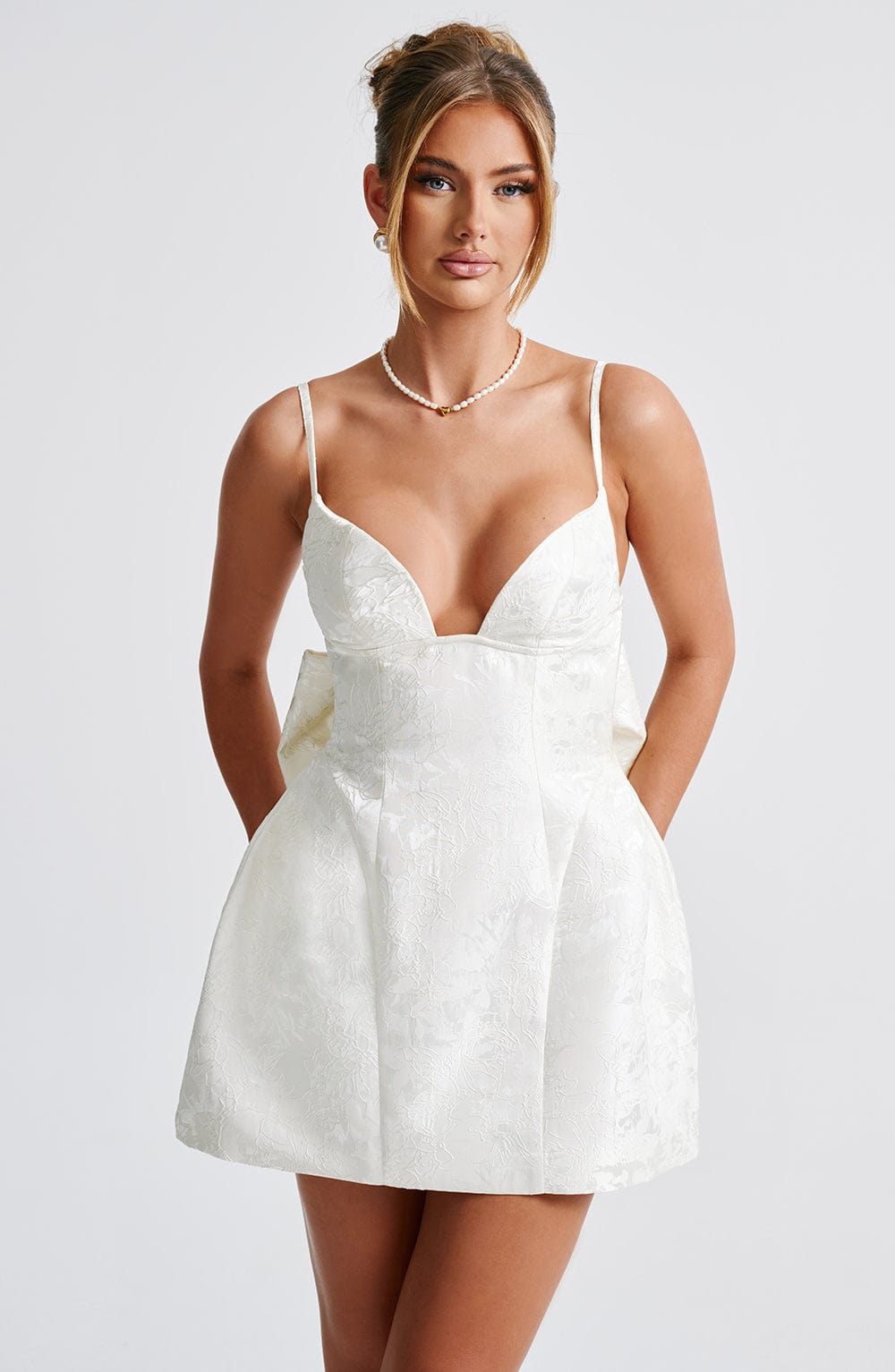 Vestido Mini Zoella - Marfil