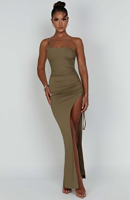 Vestido Maxi Zuri - Caqui